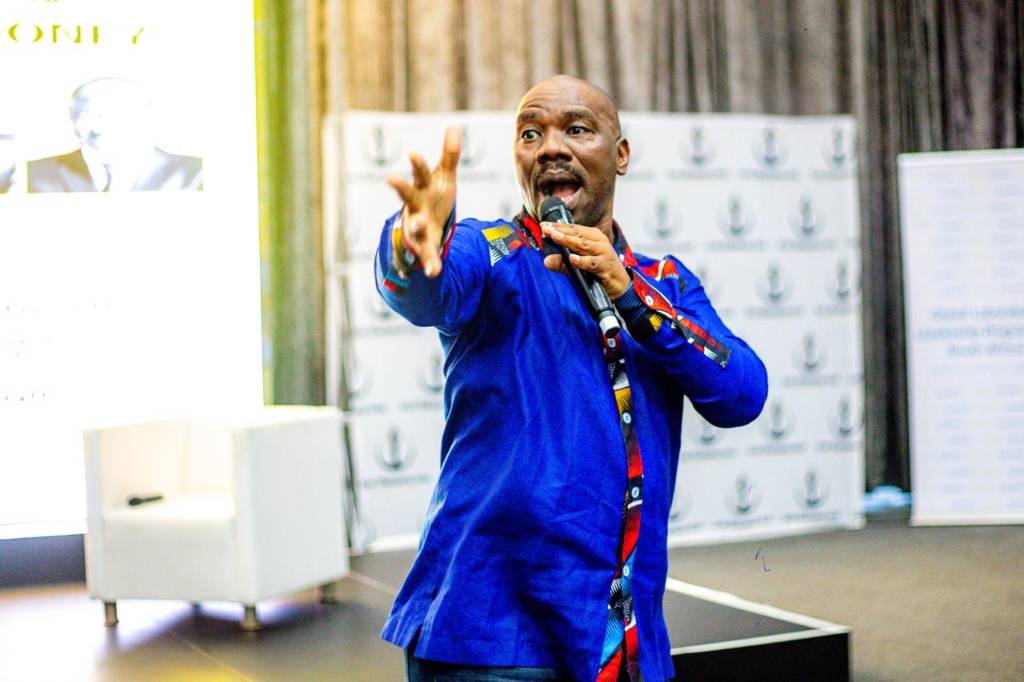 Speaker addressing an Iron Sharpens Iron session